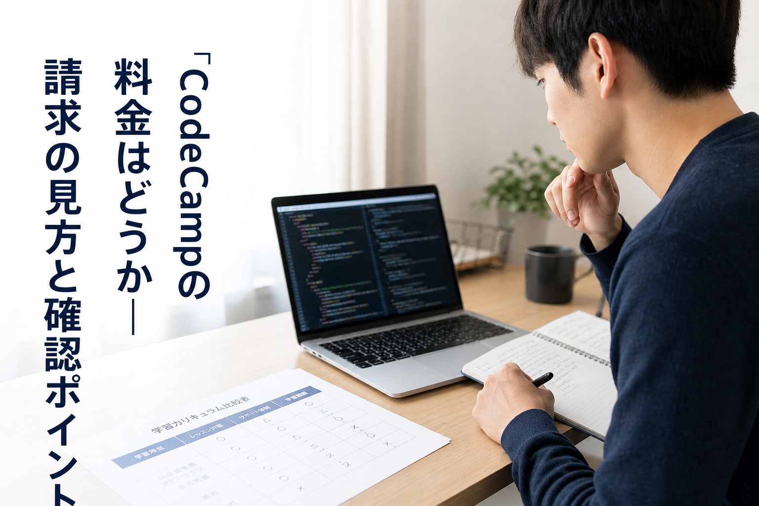 CodeCampの料金はどうか｜請求の見方と確認ポイントのアイキャッチ画像