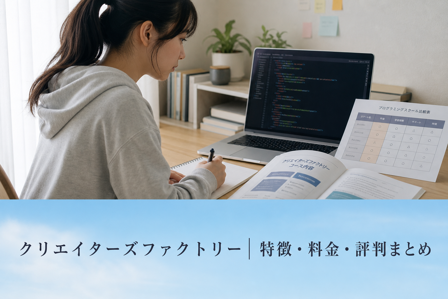 クリエイターズファクトリー｜特徴・料金・評判まとめのアイキャッチ画像
